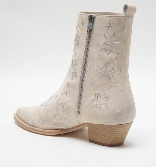 FREE PEOPLE size 10 (40) Tan/Cream Bowers Embroidered Boots NEW $198 - Picture 12 of 16